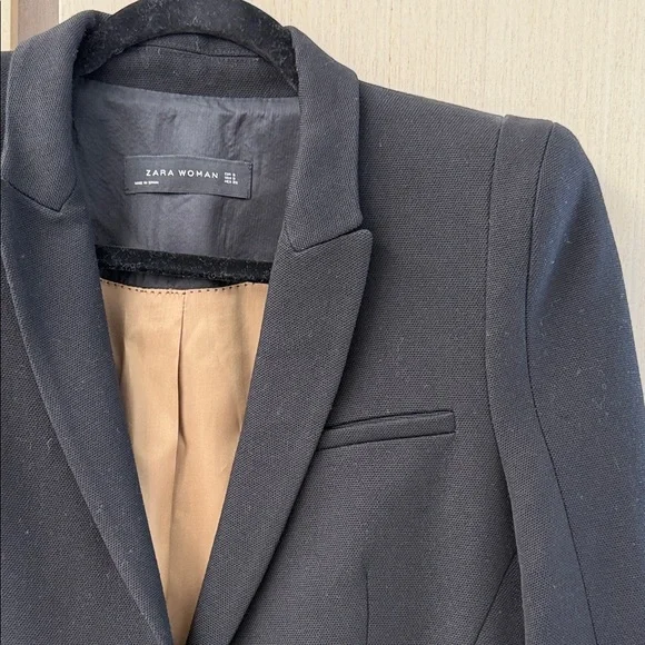 Zara Black Women's Blazer Coat - Picture 4 of 9